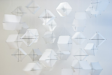 <em>35 Box Kites</em>, temporary installation: Gensler Architects, Houston, TX