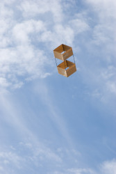 <em>Paper Bag Box Kite in flight</em>, 2008
